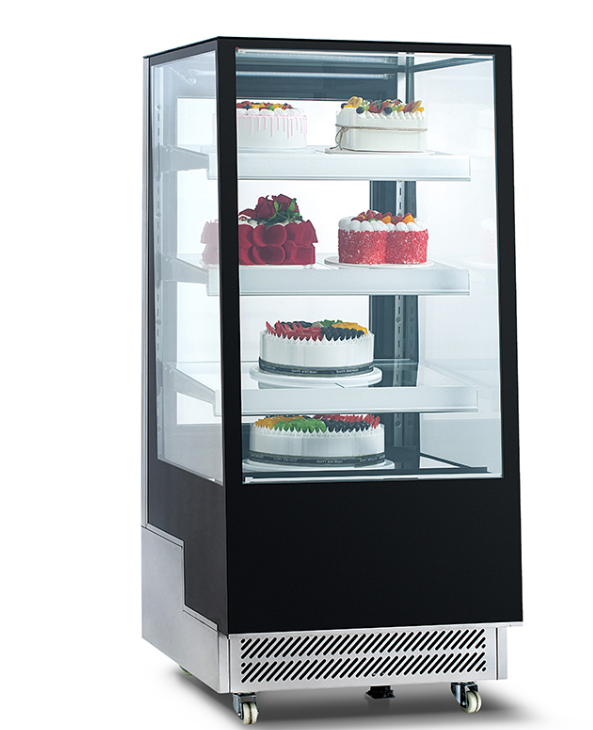Limpeza e manutenção diária do armário de exibição de bolo